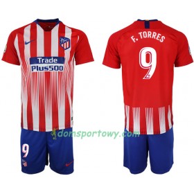 Koszulka Atlético Madryt F.TORRES 9 Dziecięcy Domowe Koszulki Piłkarskie 2018-2019 Krótki Rękaw